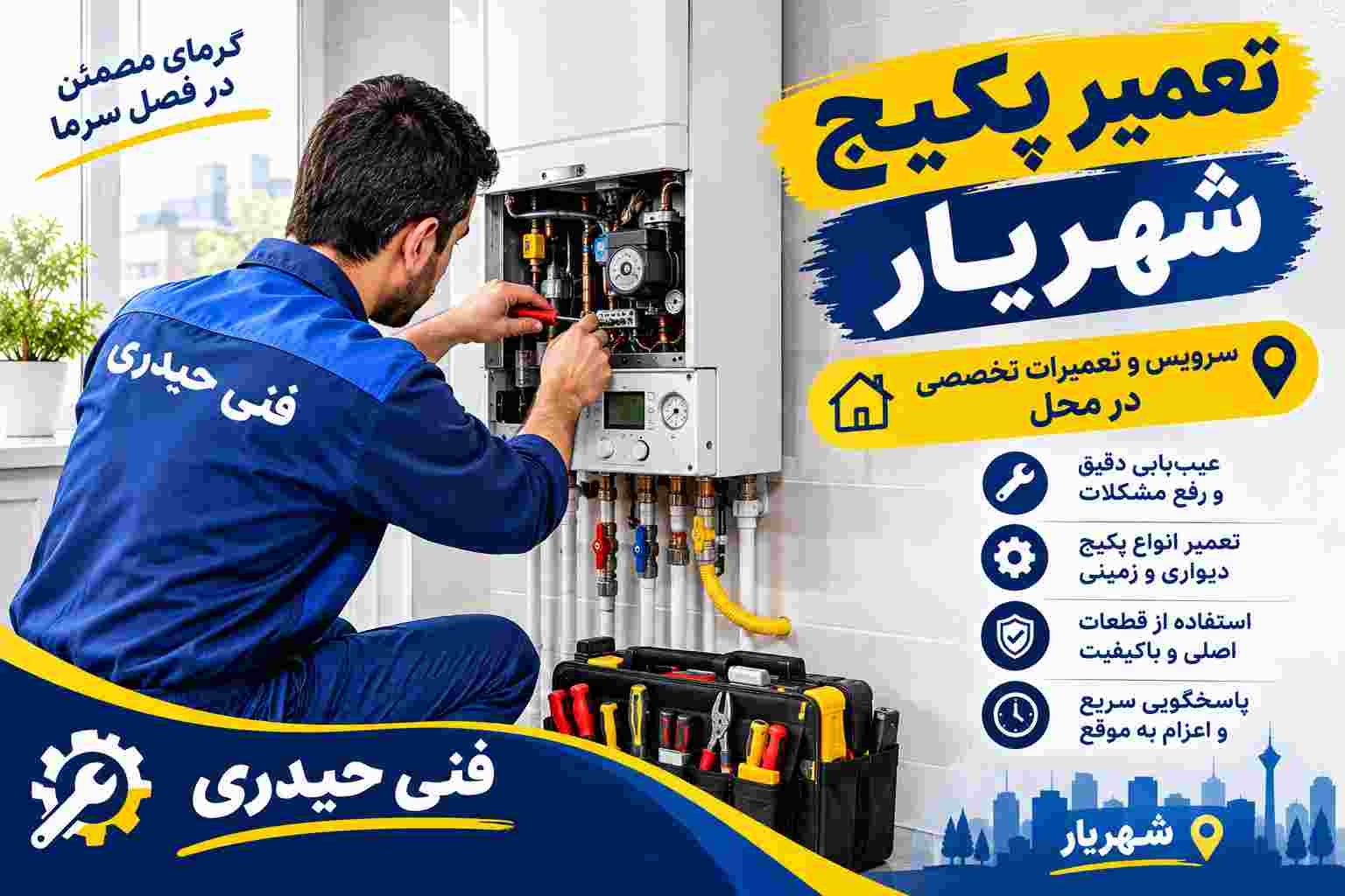 تعمیر پکیج شهریار سرویس و تعمیرات تخصصی در محل
